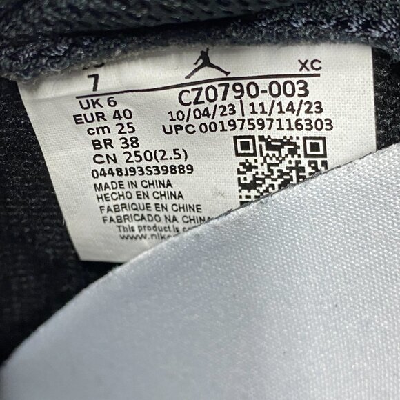 Nike Air Jordan 1 Retro OG Mens Shoes Black CZ0790-003 NEW* Sz 7 / WMNS Sz 8.5 - Picture 8 of 8